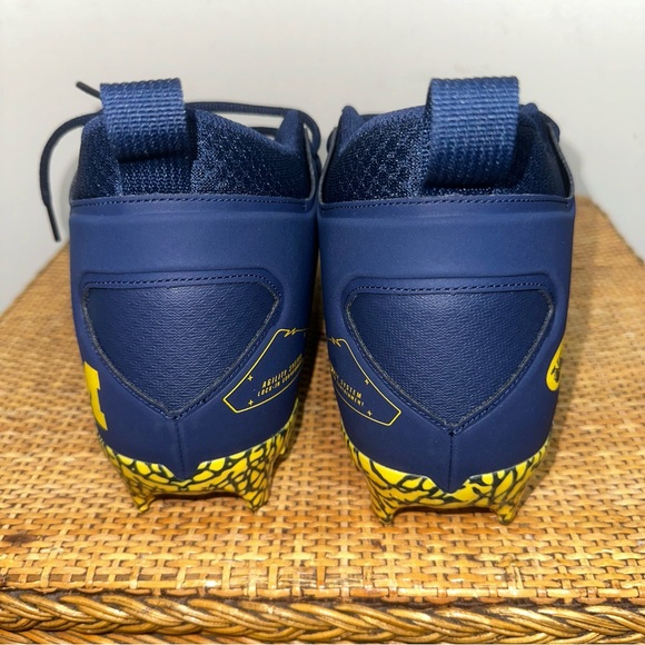 Nike Jordan Alpha Menace Pro 3 Promo Michigan Wolverines DH3368 403 Size 12 - Picture 6 of 14